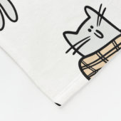 Hübsche Katzen, Milch und Magie. Fleecedecke (Ecke)