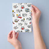 Hübsche Katzen, Milch und Magie. Flyer (Handgriff)
