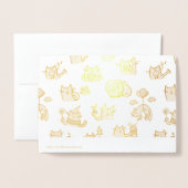 Hübsche Katzen, Milch und Magie. Folienkarte (Rückseite mit Umschlag)