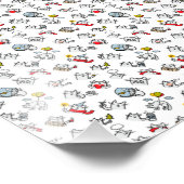 Hübsche Katzen, Milch und Magie. Fotodruck (Ecke)