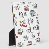 Hübsche Katzen, Milch und Magie. Fotoplatte (Seite)