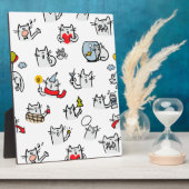 Hübsche Katzen, Milch und Magie. Fotoplatte (Seite)