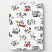 Hübsche Katzen, Milch und Magie. Fotoplatte (Vorderseite)