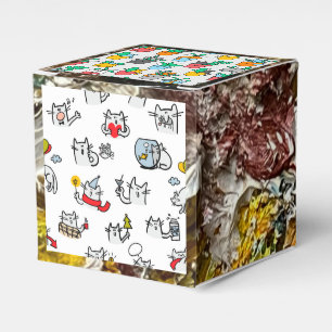 Hübsche Katzen, Milch und Magie. Geschenkschachtel