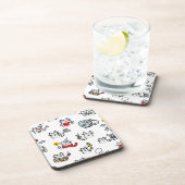 Hübsche Katzen, Milch und Magie. Getränkeuntersetzer (Rechte Seite)