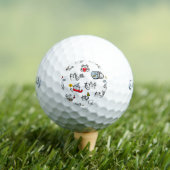 Hübsche Katzen, Milch und Magie. Golfball (Insitu T-Shirt)