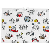 Hübsche Katzen, Milch und Magie. Große Geschenktüte (Rückseite)