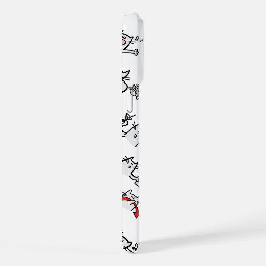 Hübsche Katzen, Milch und Magie. iPhone Hülle (Rechte Seite)