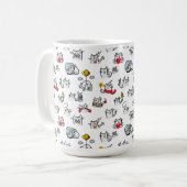 Hübsche Katzen, Milch und Magie. Kaffeetasse (Vorderseite Links)