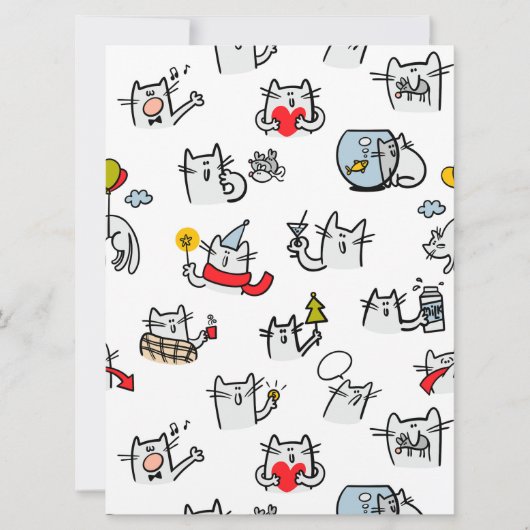 Hübsche Katzen, Milch und Magie. Karte (Vorderseite)