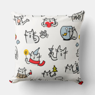 Hübsche Katzen, Milch und Magie. Kissen