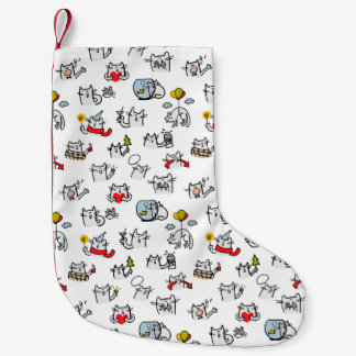 Hübsche Katzen, Milch und Magie. Kleiner Weihnachtsstrumpf