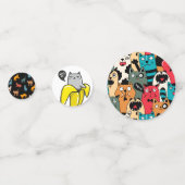 Hübsche Katzen, Milch und Magie. Konfetti (Rückseiten)