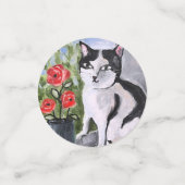 Hübsche Katzen, Milch und Magie. Konfetti (Klein Vorderseite)