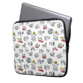 Hübsche Katzen, Milch und Magie. Laptopschutzhülle (Vorderseite Links)