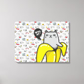 Hübsche Katzen, Milch und Magie. Leinwanddruck (Vorderseite)