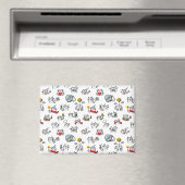 Hübsche Katzen, Milch und Magie. Magnet (In Situ (Geschirrspüler))