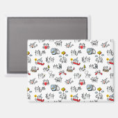 Hübsche Katzen, Milch und Magie. Magnet (Vorderseite/Rückseite)