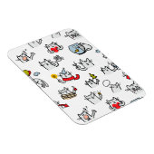 Hübsche Katzen, Milch und Magie. Magnet (Rechte Seite)