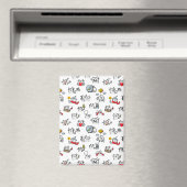 Hübsche Katzen, Milch und Magie. Magnet (In Situ (Geschirrspüler))