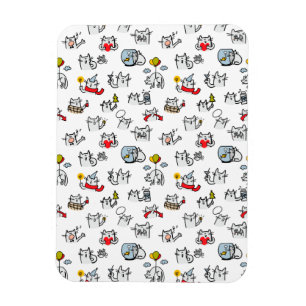 Hübsche Katzen, Milch und Magie. Magnet