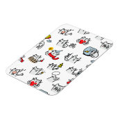 Hübsche Katzen, Milch und Magie. Magnet (Linke Seite)