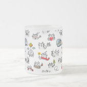 Hübsche Katzen, Milch und Magie. Mattglastasse (Mittel)