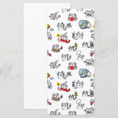 Hübsche Katzen, Milch und Magie. Menükarte (Vorne/Hinten)