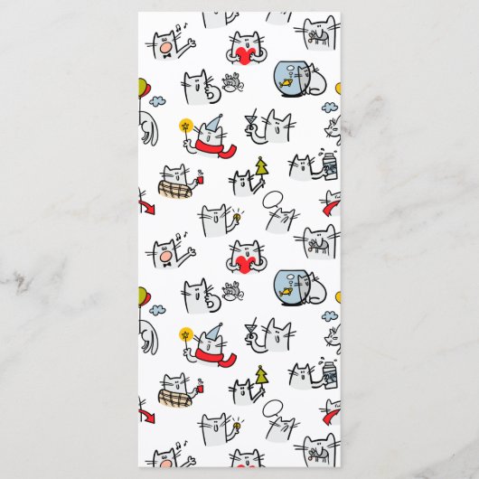 Hübsche Katzen, Milch und Magie. Menükarte (Vorderseite)