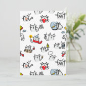 Hübsche Katzen, Milch und Magie. Menükarte (Stehend Vorderseite)