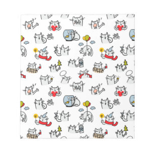 Hübsche Katzen, Milch und Magie. Notizblock