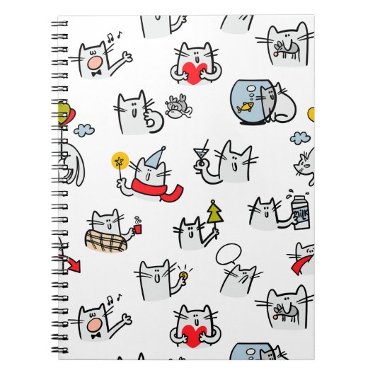 Hübsche Katzen, Milch und Magie. Notizblock (Vorderseite)
