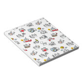 Hübsche Katzen, Milch und Magie. Notizblock (angewinkelt)