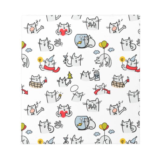 Hübsche Katzen, Milch und Magie. Notizblock (Vorderseite)