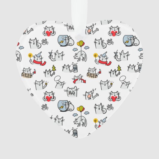 Hübsche Katzen, Milch und Magie. Ornament (Vorderseite)