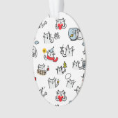 Hübsche Katzen, Milch und Magie. Ornament (Vorderseite)