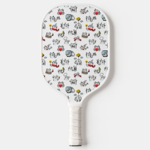 Hübsche Katzen, Milch und Magie. Pickleball Schläger