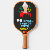 Hübsche Katzen, Milch und Magie. Pickleball Schläger (Rückseite)