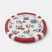 Hübsche Katzen, Milch und Magie. Pokerchips (Einzeln)