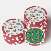 Hübsche Katzen, Milch und Magie. Pokerchips (Stapel)