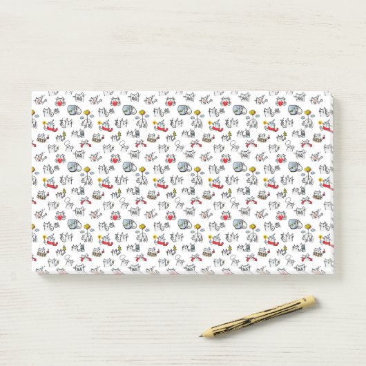 Hübsche Katzen, Milch und Magie. Post-it Klebezettel (Auf Schreibtisch)