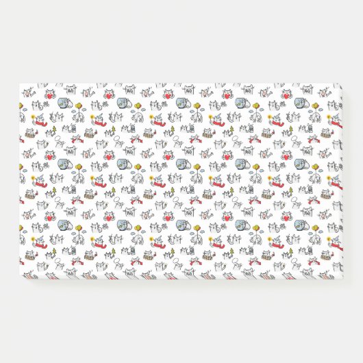 Hübsche Katzen, Milch und Magie. Post-it Klebezettel (Vorderseite)