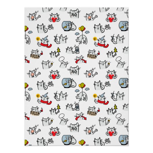 Hübsche Katzen, Milch und Magie. Poster (Vorderseite)