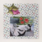 Hübsche Katzen, Milch und Magie. Puzzle (Horizontal)