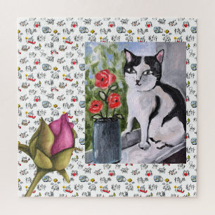 Hübsche Katzen, Milch und Magie. Puzzle