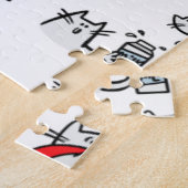 Hübsche Katzen, Milch und Magie. Puzzle (Seite)