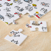 Hübsche Katzen, Milch und Magie. Puzzle (Seite)