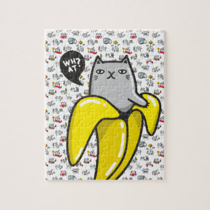 Hübsche Katzen, Milch und Magie. Puzzle