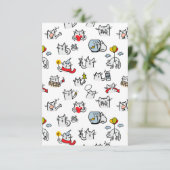 Hübsche Katzen, Milch und Magie. RSVP Karte (Stehend Vorderseite)
