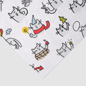 Hübsche Katzen, Milch und Magie. Seidenpapier (Ausschnitt)